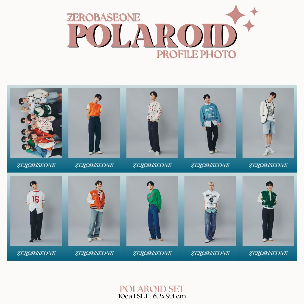 Jual POLAROID ZB1 PROFILE PHOTO (ISI 10 PCS + LAMINASI 2 SISI) TANDA