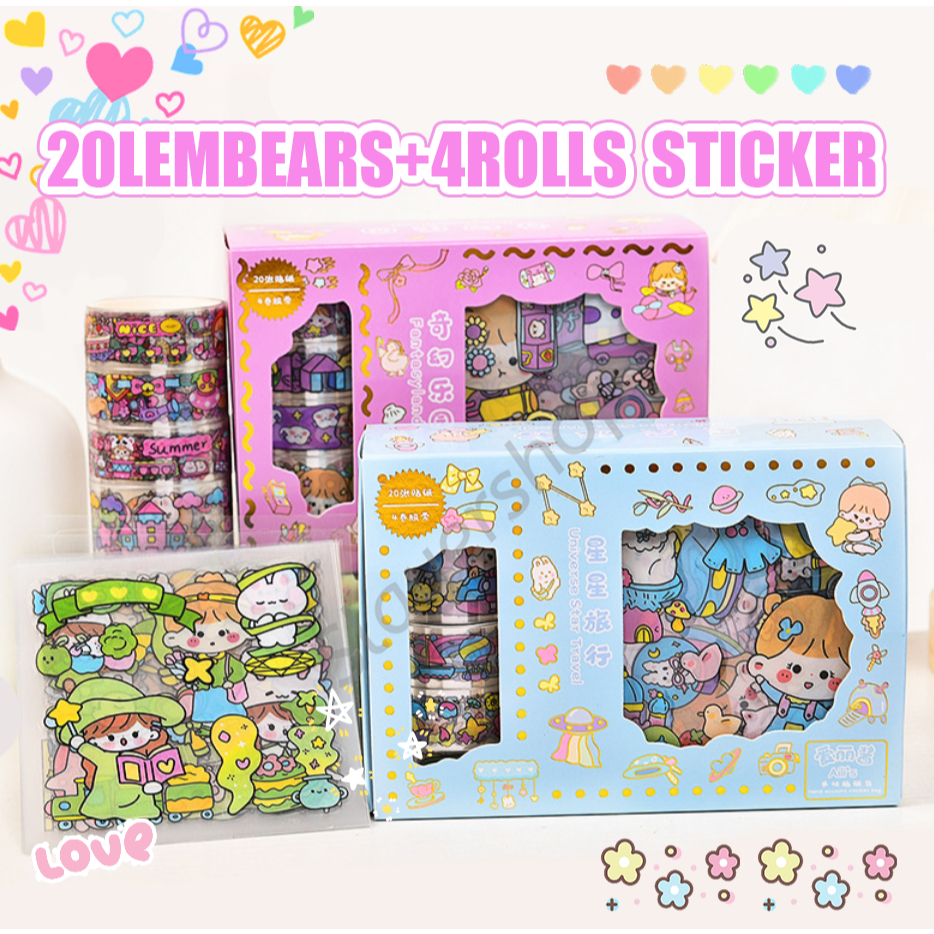Jual STIKER ANAK 20PCS + 4ROLL STIKER | Shopee Indonesia