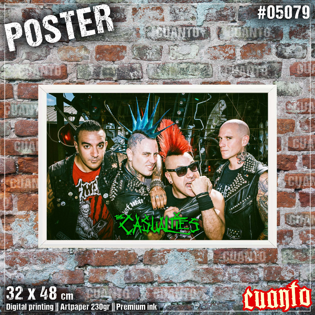 Jual Poster Band Punk The Casualties Lisensi Resmi | Shopee Indonesia