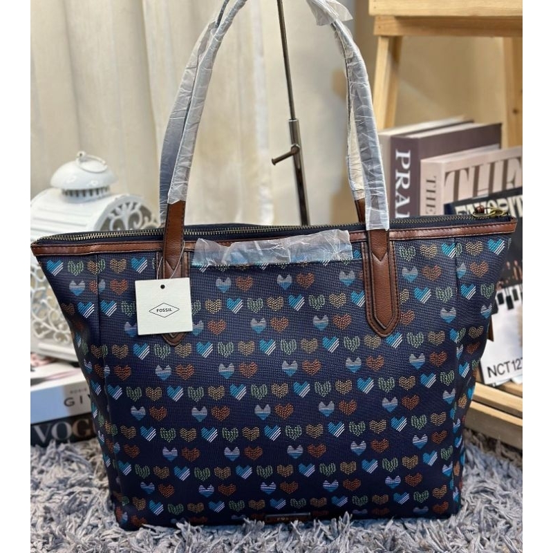 Fossil SHB3062414 Sydney Tote Navy Multi