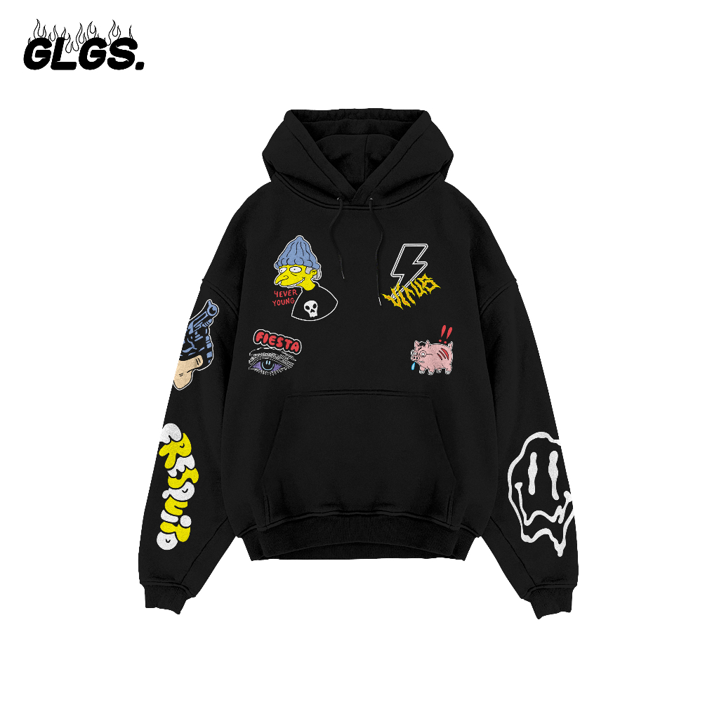 Jual GLGS Sweater Hoodie Pullover Original Cartoon Fleece Limited