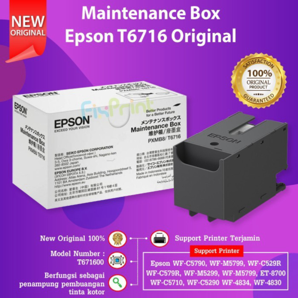 Jual Maintenance Box Epson T Busa Pembuangan Printer Wf C C