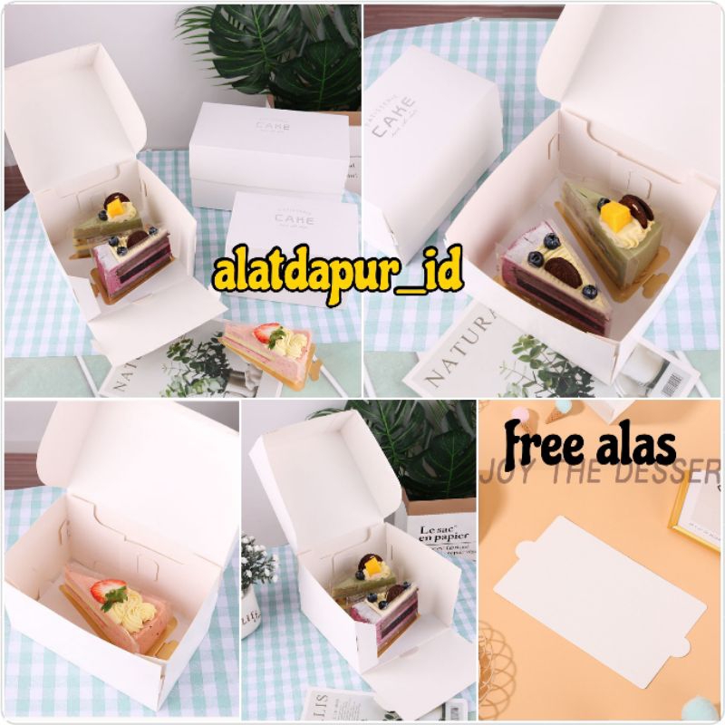 Jual Pcs Box Slice Cake Tinggi Dus Kotak Kue Potong Slice Cake Kue