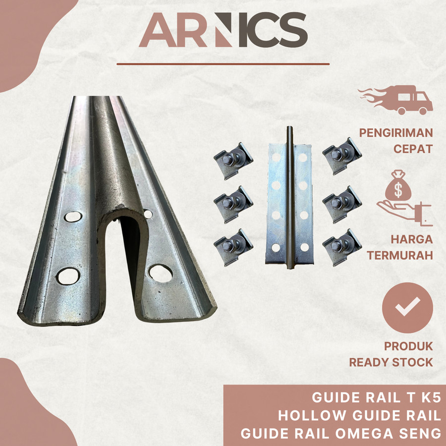 Jual Guide Rail Lift K5/Hollow Guide Rail K5/TK5A Hollow Rail/Omega ...