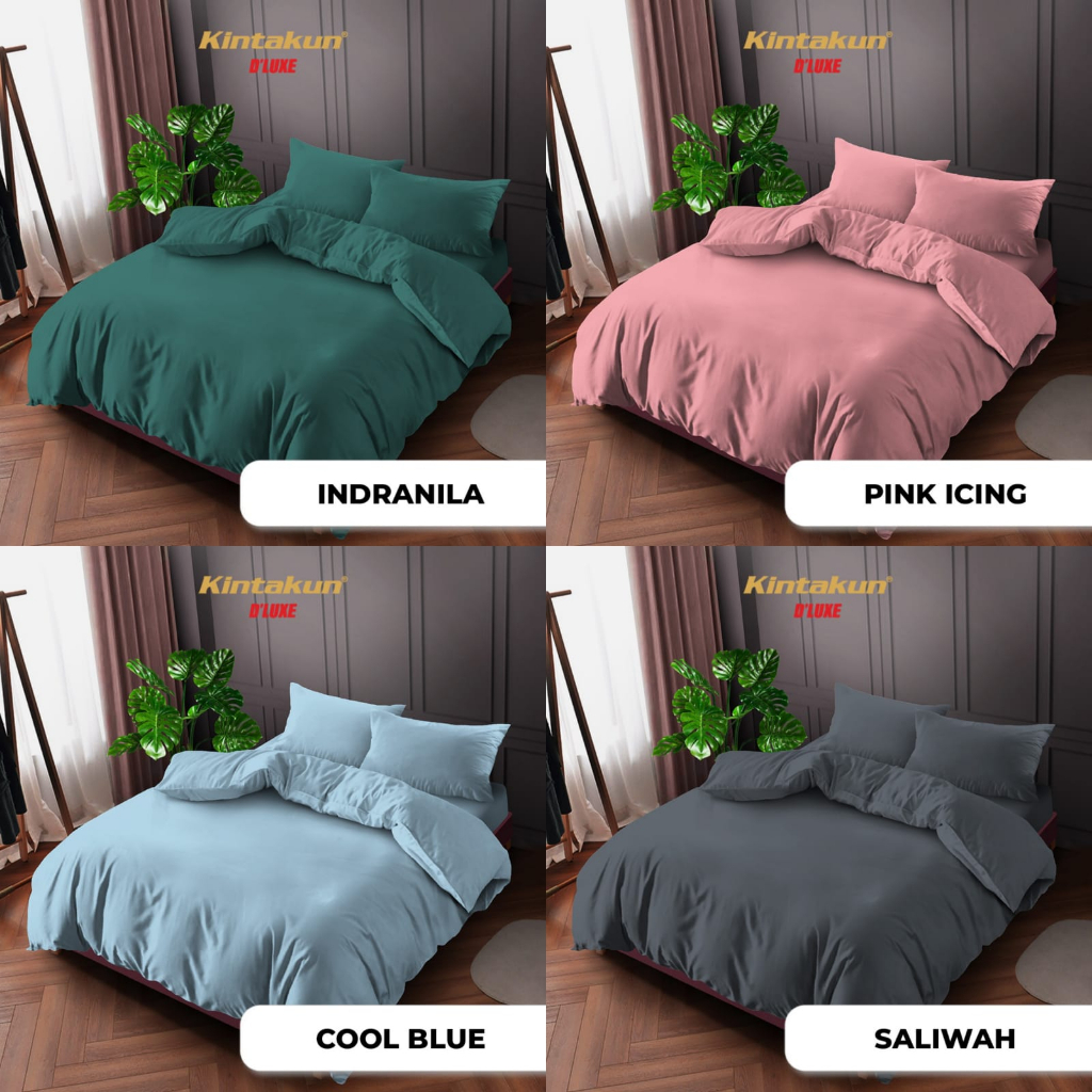 Jual BEDCOVER SET SPREI FLAT KINTAKUN KING SIZE 180 PROMO PLAYNISM SET ...