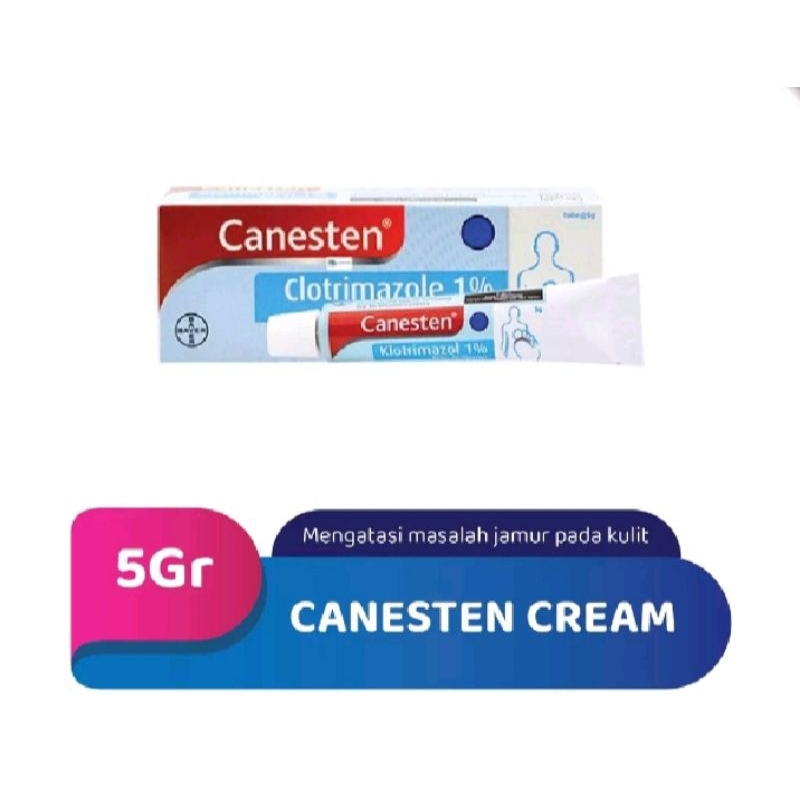 Jual CANESTEN 5gr/10gr (Cream anti jamur PD kulit, Panu, Kadas/Kurap
