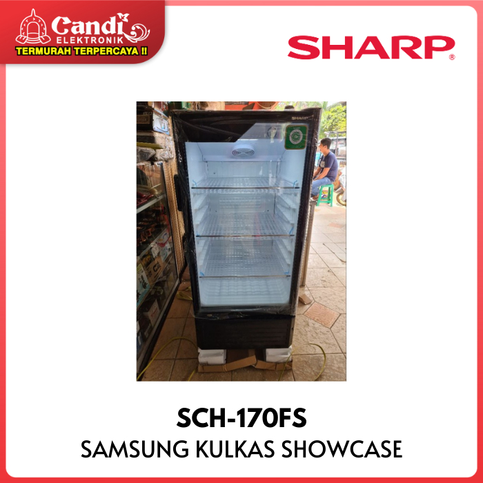 Jual SHARP Kulkas Showcase 3 Rak Kapasitas 150 Liter SCH-170FS | Shopee ...