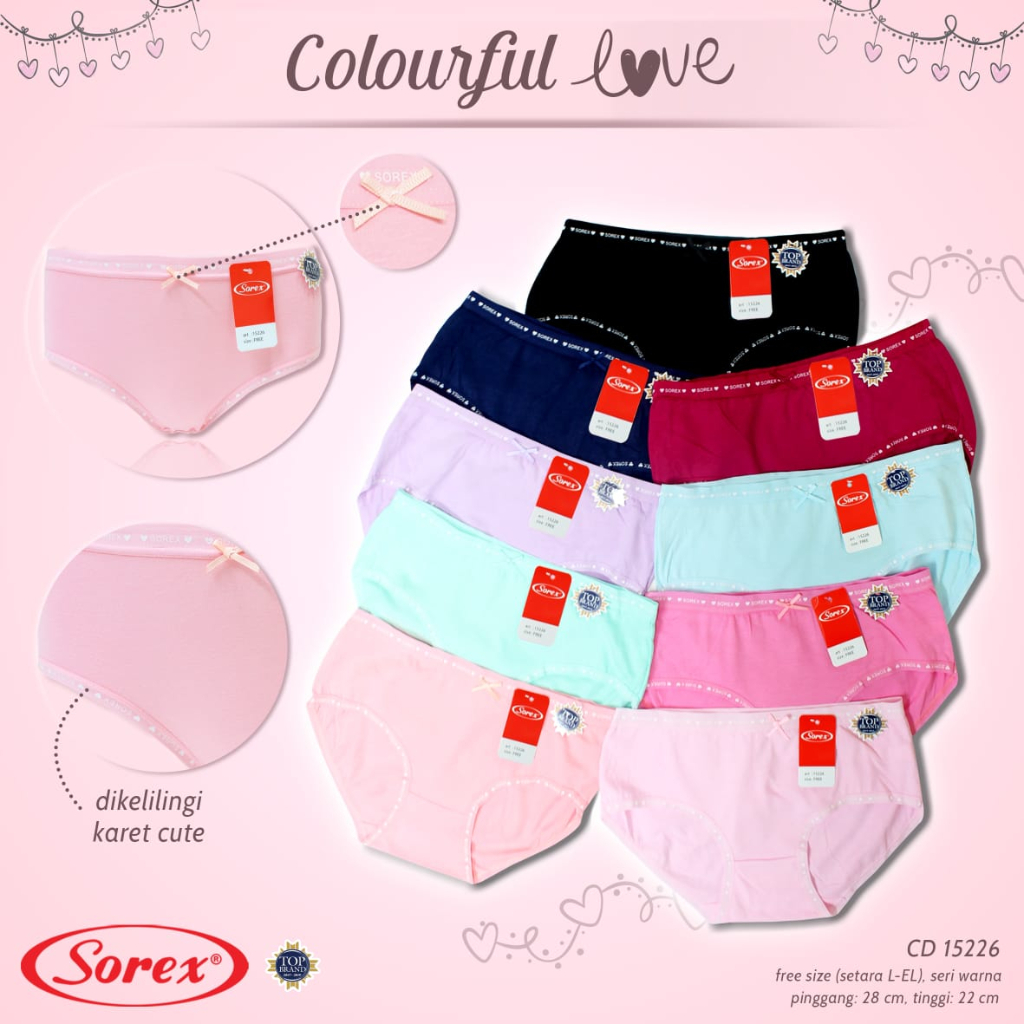 Jual Sorex 15226 ; 15227 ; 15228 CD Celana Dalam Wanita | Mini Panty ...