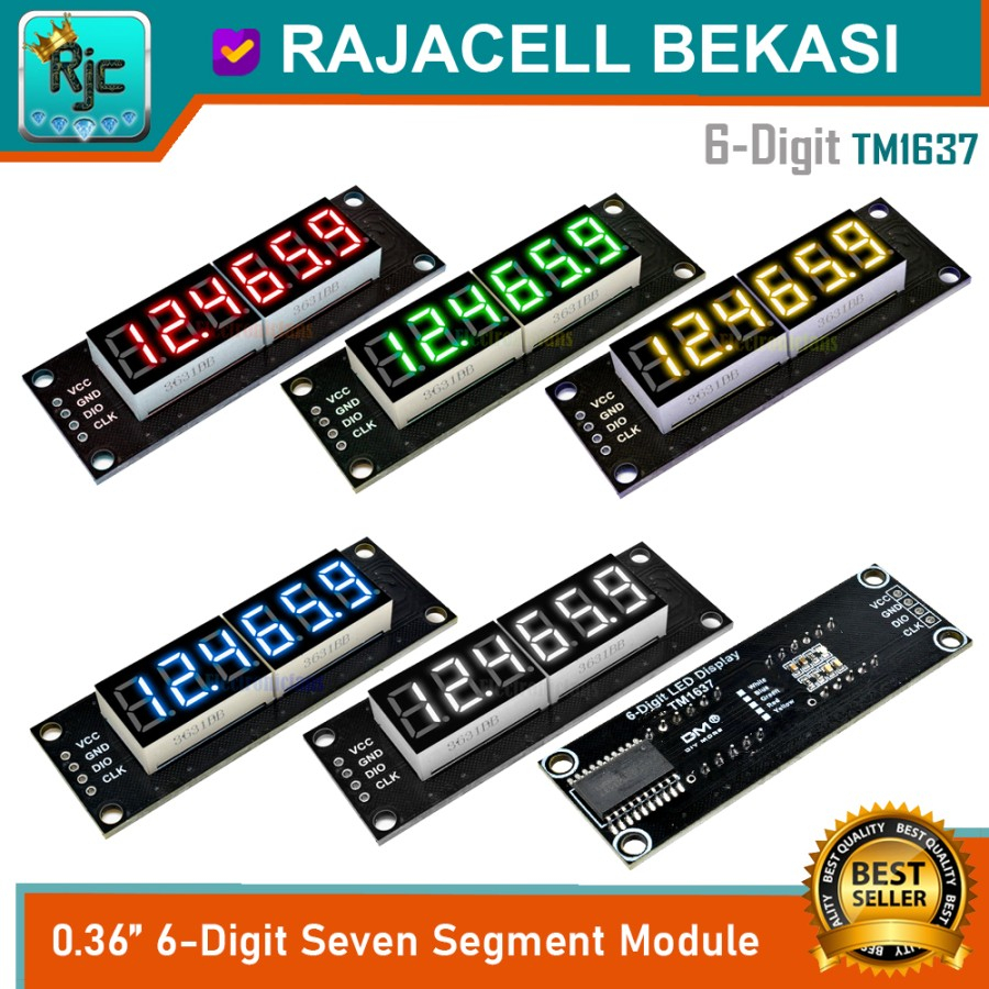 Jual Module Seven Segment 6-Digit 0.36