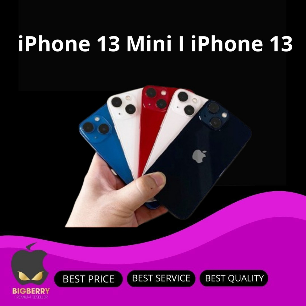 Jual Second iPhone 13 / 13 Mini 128GB 256GB 512GB Pink / Blue