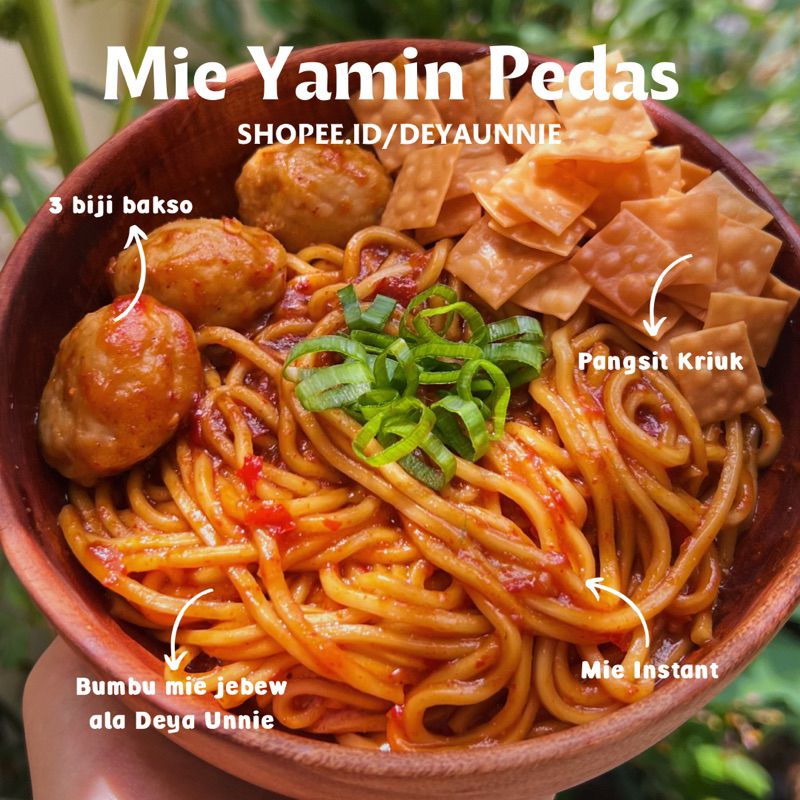 Jual Mie Jebew Yamin Pedas Viral Khas Garut Halal Shopee Indonesia