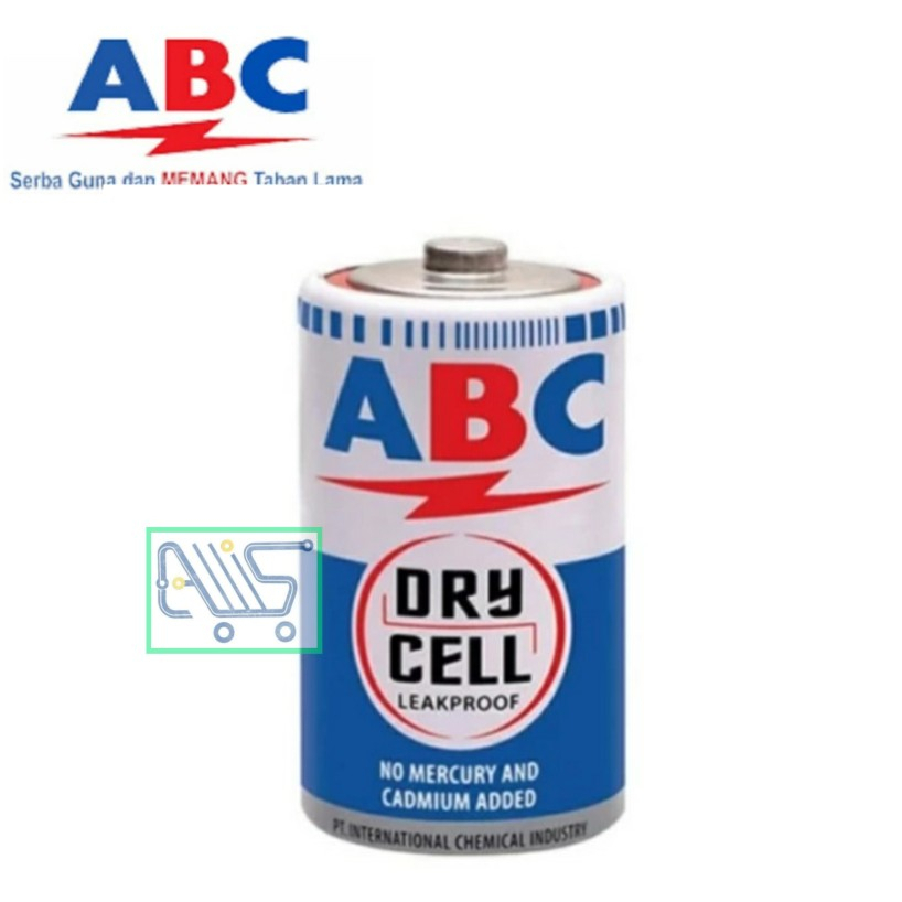Jual Battery ABC Dry Cell R20 D Size 1.5V | Shopee Indonesia