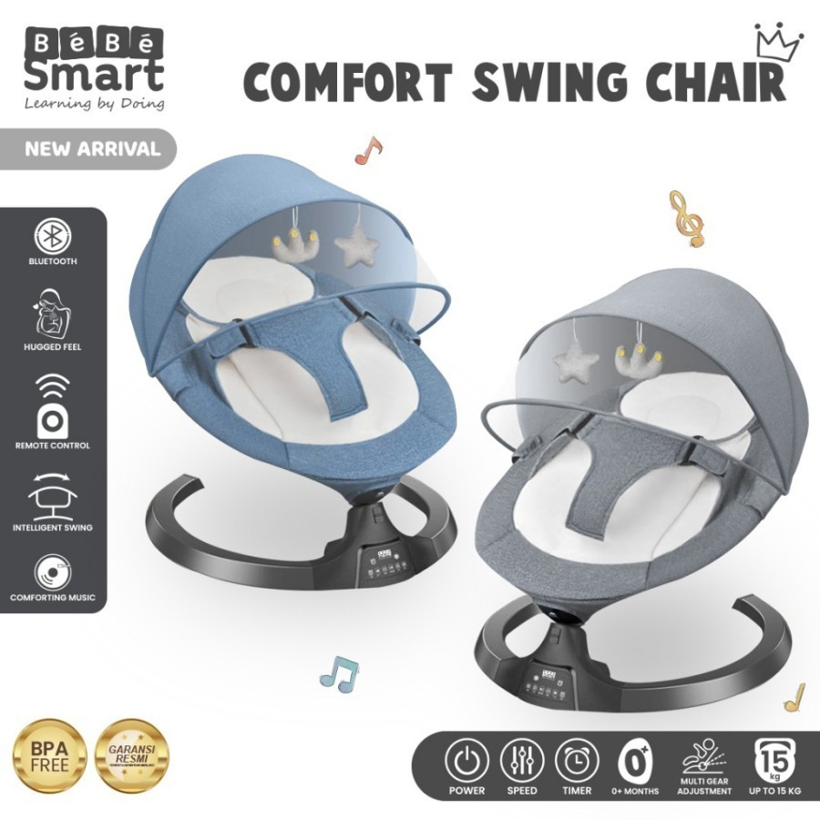 Jual Bebe Smart Swing Chair Comfort - Ayunan Bayi Bebe Smart | Shopee ...