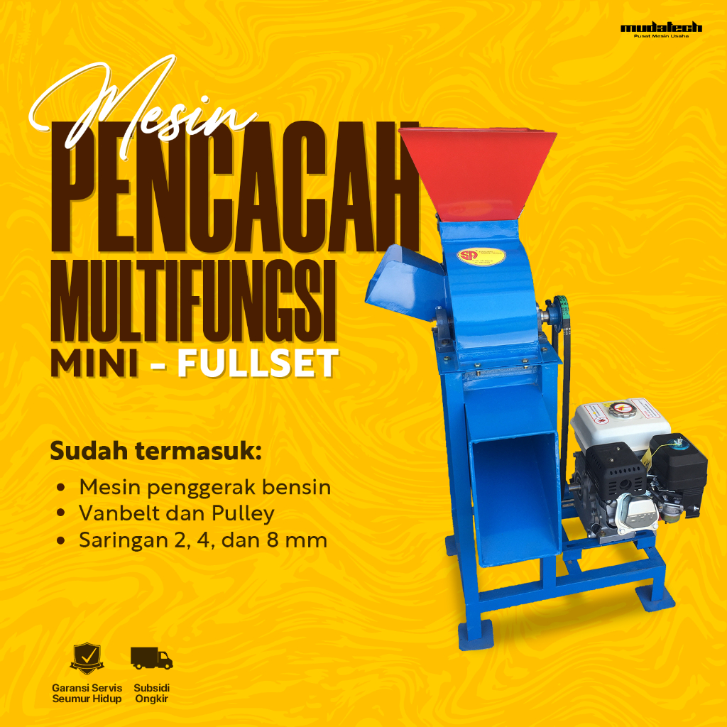 Jual Mesin Pencacah Rumput Serbaguna Alat Cacah Rumput Mini Multifungsi ...
