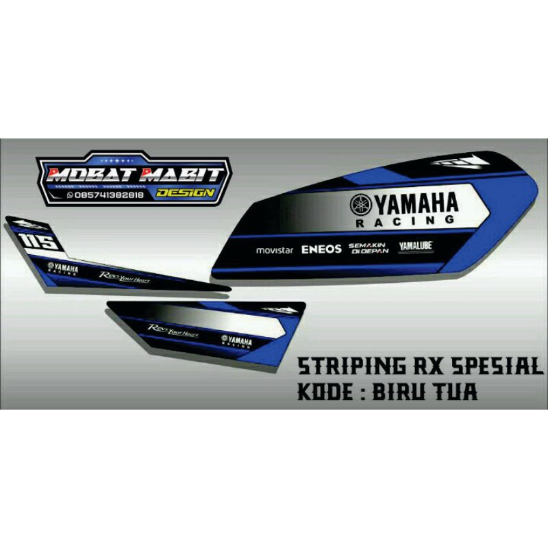 Jual Striping Rx Spesial Custom, Bisa Tambahkan : Nama, Nomor, Club ...