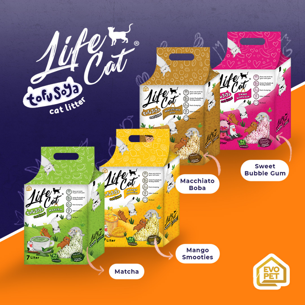 Jual Life Cat Tofu Soya Pasir Kucing Gumpal Wangi Liter All Varian Aroma Shopee Indonesia