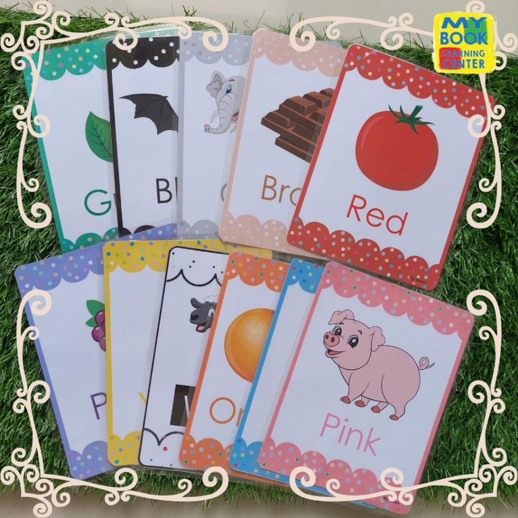 Jual Kartu Mainan Edukasi Anak // Flashcards SIZE JUMBO Tema Warna ...