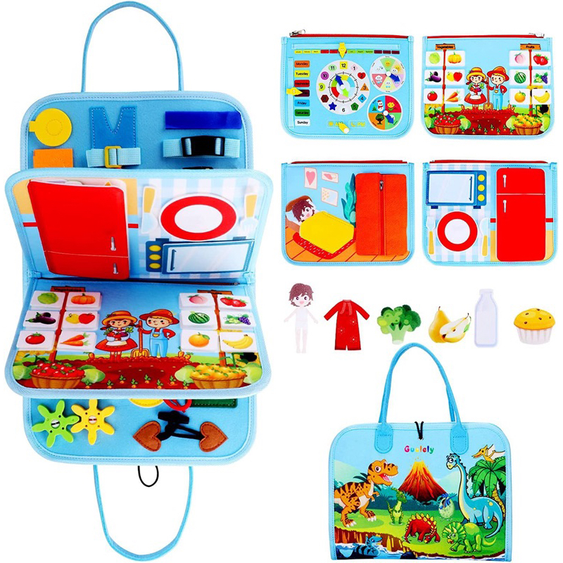 Jual Mainan Edukasi Busy Board Sensory Dan Motorik Montessori Anak ...