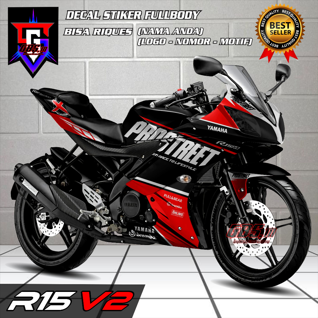 Jual COD BAYAR DI TEMPAT Decal Sticker Motor R15 Fullbody Decal ...