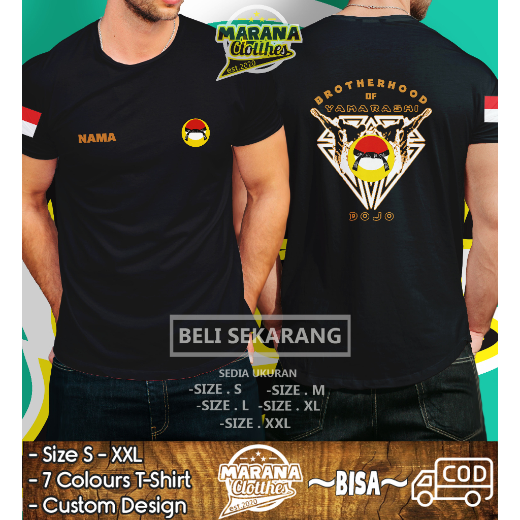 Jual Kaos Karate Inkai Brotherhood of Yamarashi Dojo Request Nama DB ...