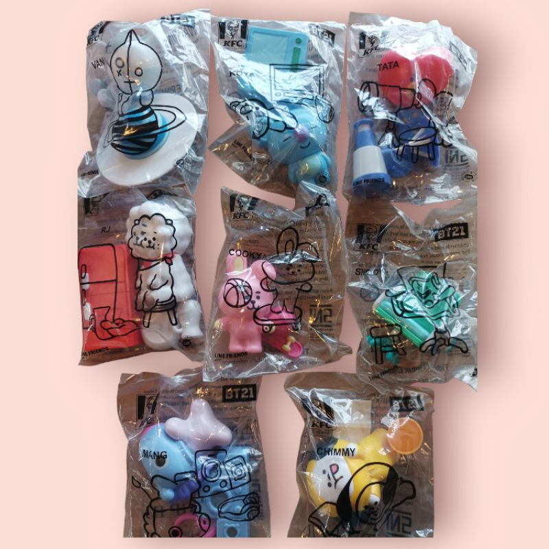Jual BT21 x KFC Chaki Kids Meal 2023 Chimmy Mang Tata RJ