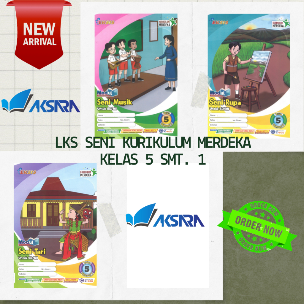 Jual LKS SENI KURIKULUM MERDEKA KELAS 5 SEMESTER 1 | Shopee Indonesia