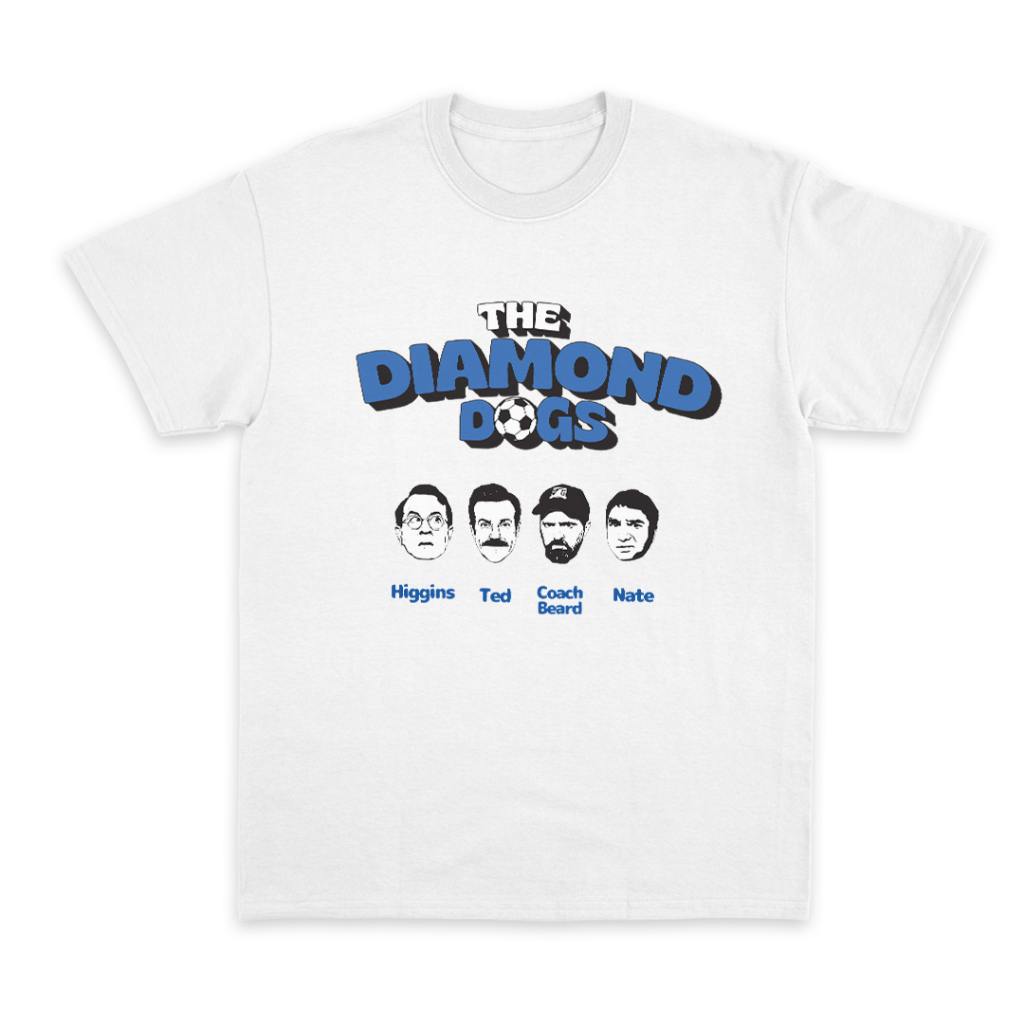 Jual TShirt Ted Lasso The Diamond Dogs Ted Nate Coach Beard Higgins