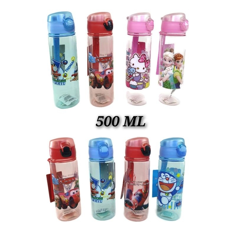 Jual Botol Minum Tuang Karakter 470ML/500ML Frozen/Cars/Tsum2/Thomas ...