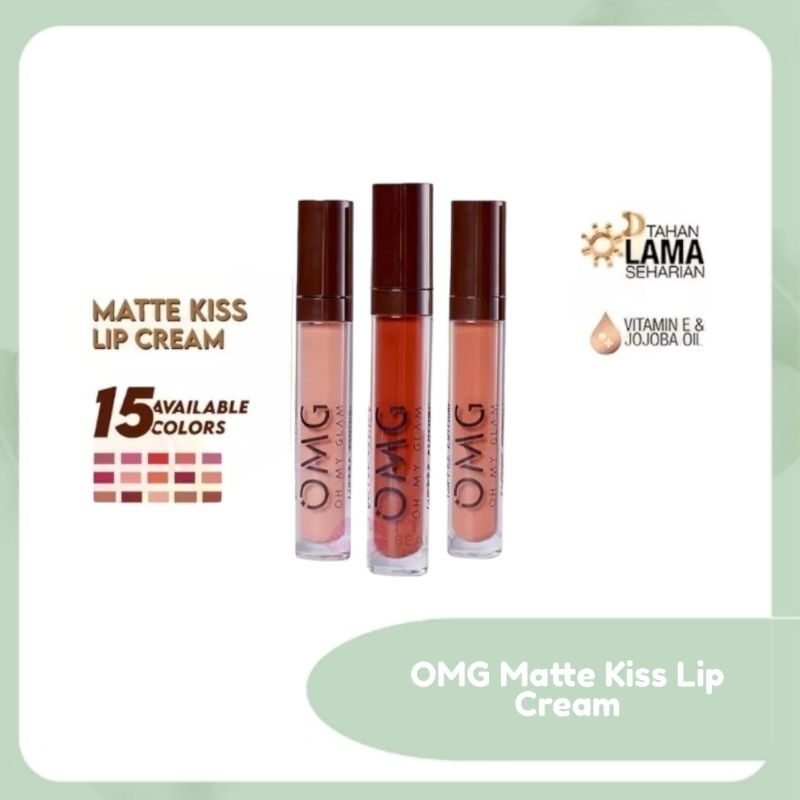 Jual Omg Oh My Glam Matte Kiss Lip Cream Shopee Indonesia