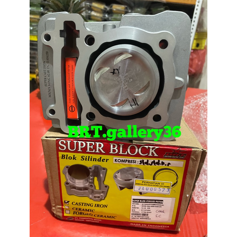 Jual BLOK CAST IRON dan CERAMIC FORGED PISTON BRT JUPITER MX R15 VIXION ...