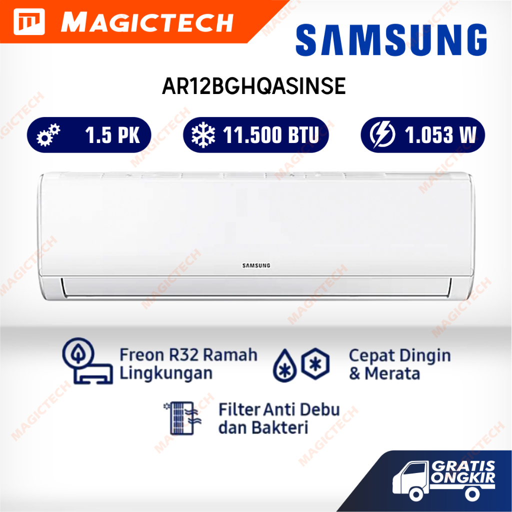 Jual AC SAMSUNG 1,5 PK (1.5 PK) AR12BGHQASINSE / AR12BGH / AR12 - R32 ...