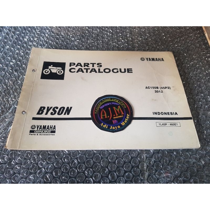 Jual Buku Part Catalog Katalog Yamaha Byson Original Shopee Indonesia