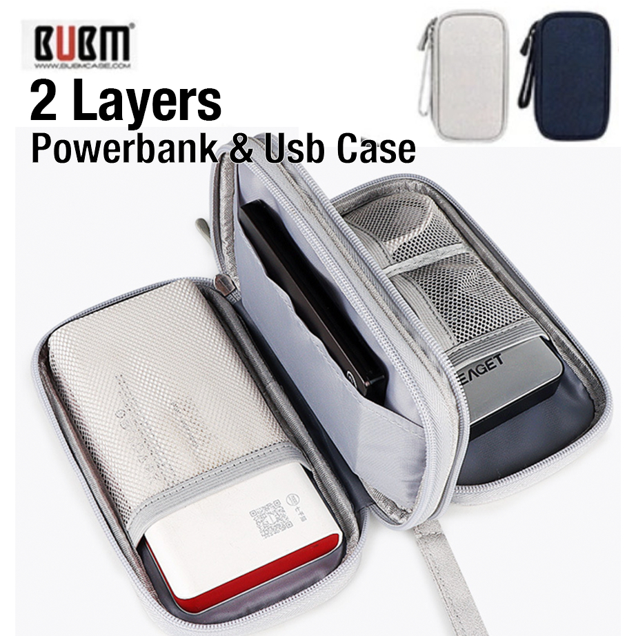 Jual BUBM Tas USB Cable organizer Powerbank HDD Pouch | Shopee Indonesia