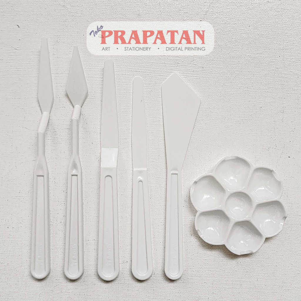 Jual Butterfly Plastic Painting Knife Set 5pcs Pisau Palet Plastik