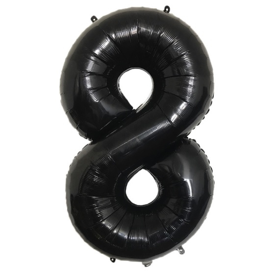 Jual Balon Angka Jumbo Hitam 80 CM | Shopee Indonesia