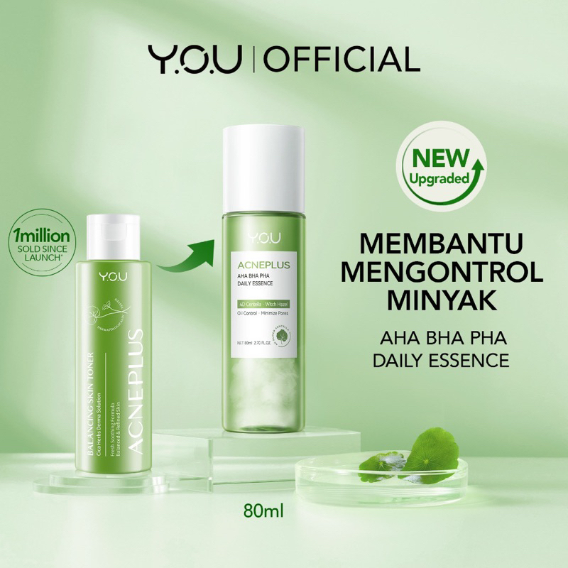 Jual Y.O.U AcnePlus AHA BHA PHA Daily Essence 80ml - Acne Treatment ...