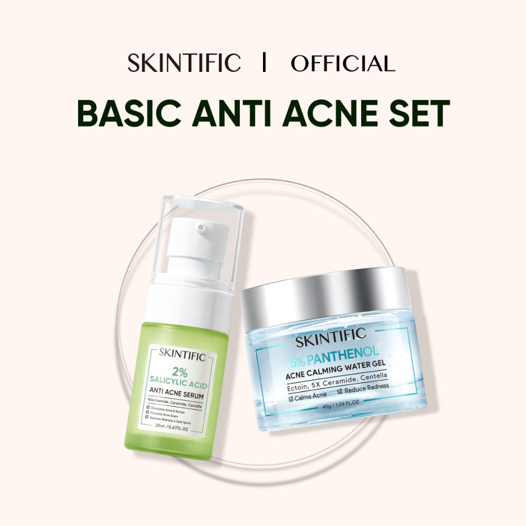 Jual SKINTIFIC 2pcs Brightening Set Serum + MSH Niacinamide Moisturizer ...