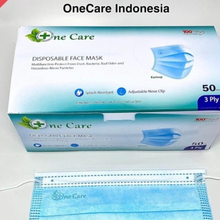 Jual Masker Earloop 3ply 50pcs Embos Onecare Necare Disposable Face ...