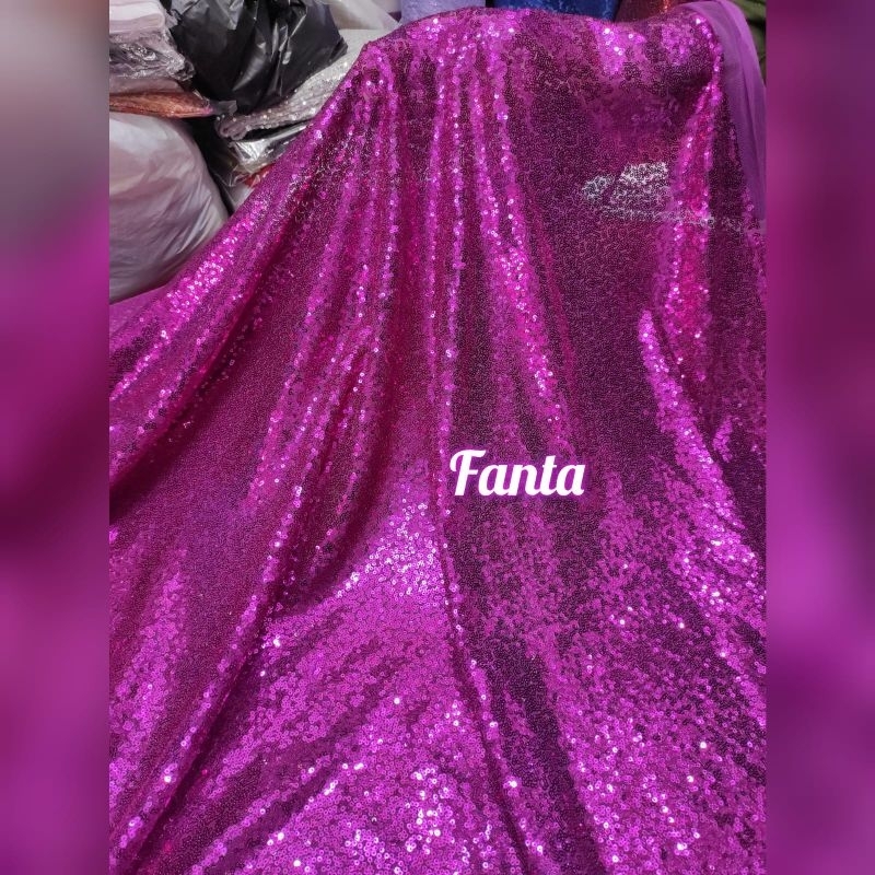 Jual Kain Sequin Bahan Squin Seribu Payet Tile Payet Warna Shopee