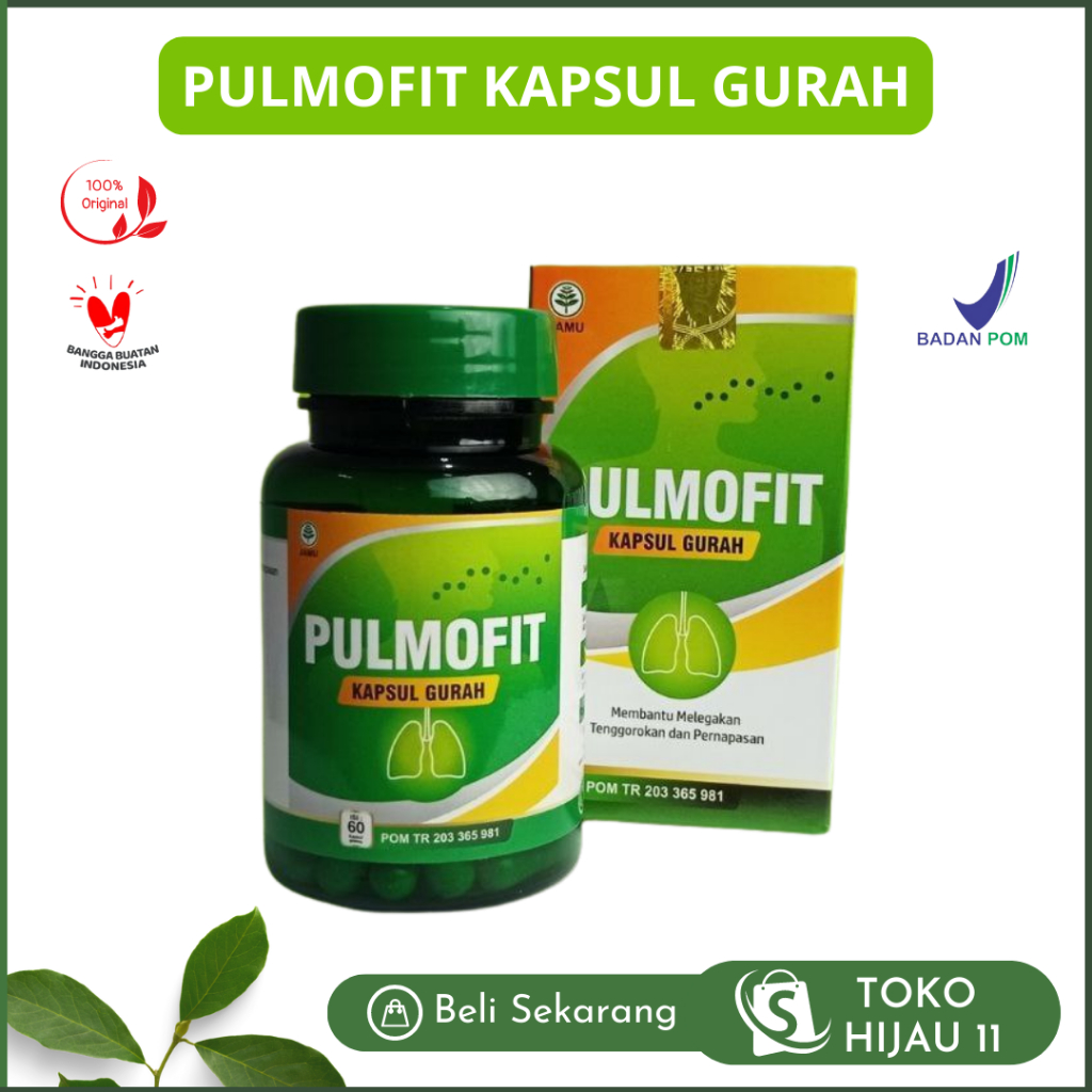 Jual Kapsul Pulmofit Obat Herbal Sesak Nafas Batuk Tenggorokan Asma