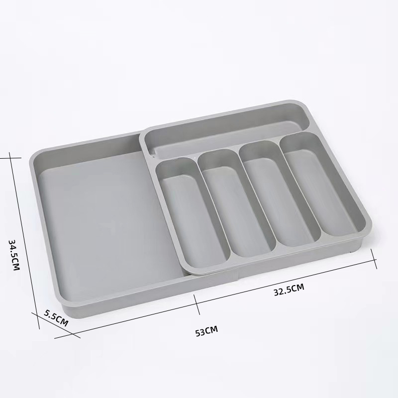 Jual Retractable knife and fork storage tray Cross-border storage box ...