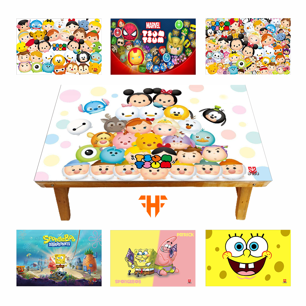 Jual MEJA BELAJAR ANAK TSUM TSUM SPONGEBOB KARAKTER LIPAT | Shopee ...