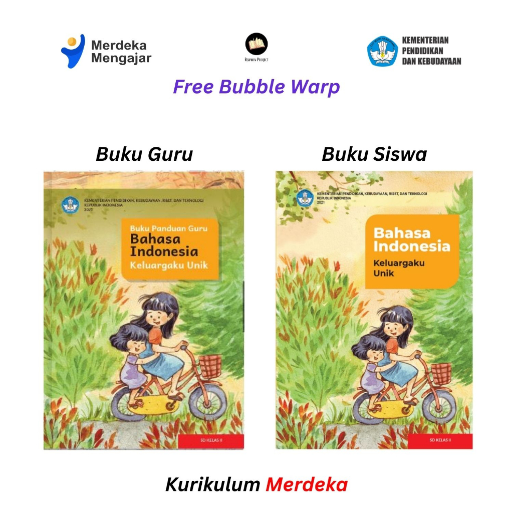 Jual Buku GURU Dan SISWA Bahasa Indonesia Kelas 2 SD Kurikulum Merdeka ...