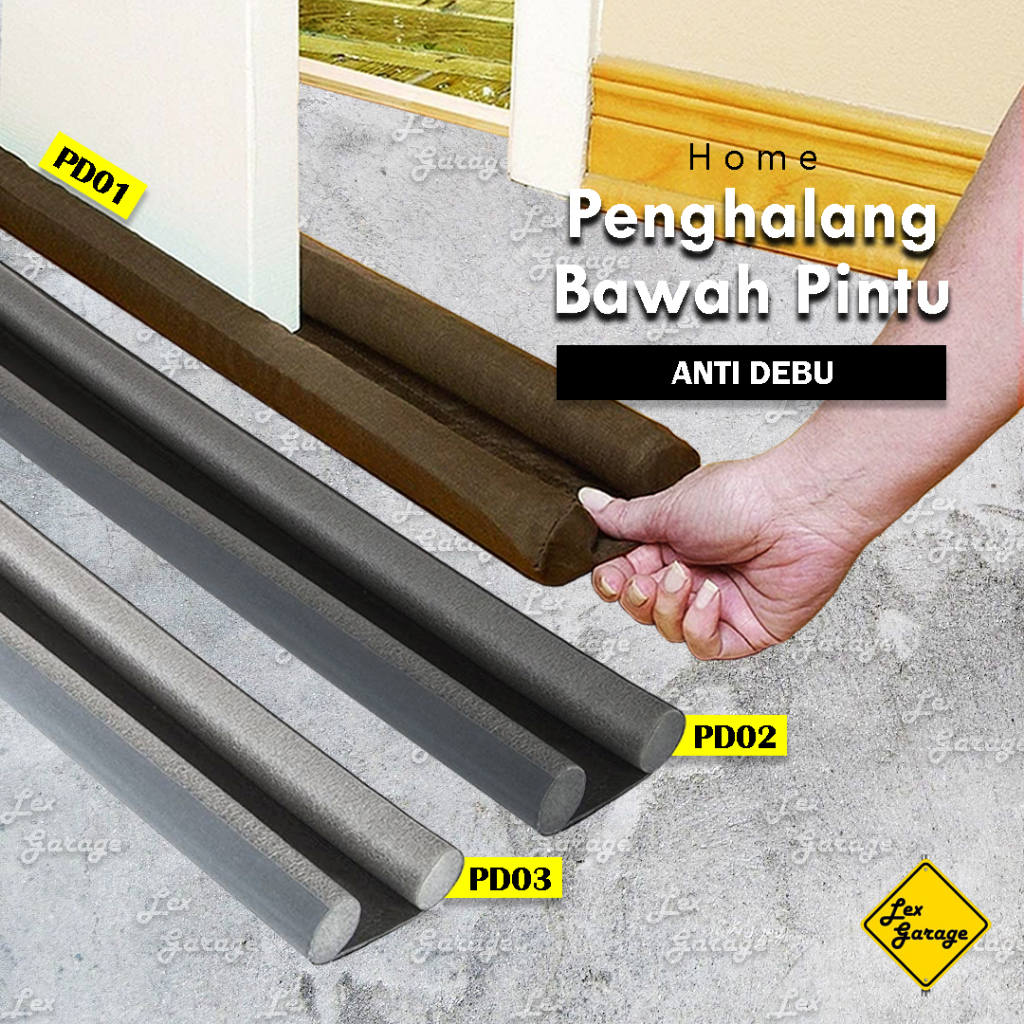 Jual Door Seal Karet Busa Penutup Celah Bawah Pintu Sekat Pembatas