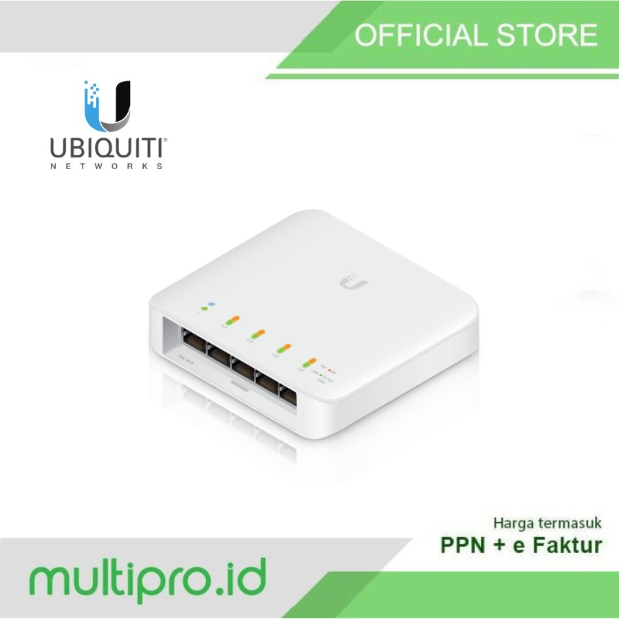 Jual Ubiquiti Unifi USW-FLEX Switch Flex 5-Port PoE Gigabit with 802 ...