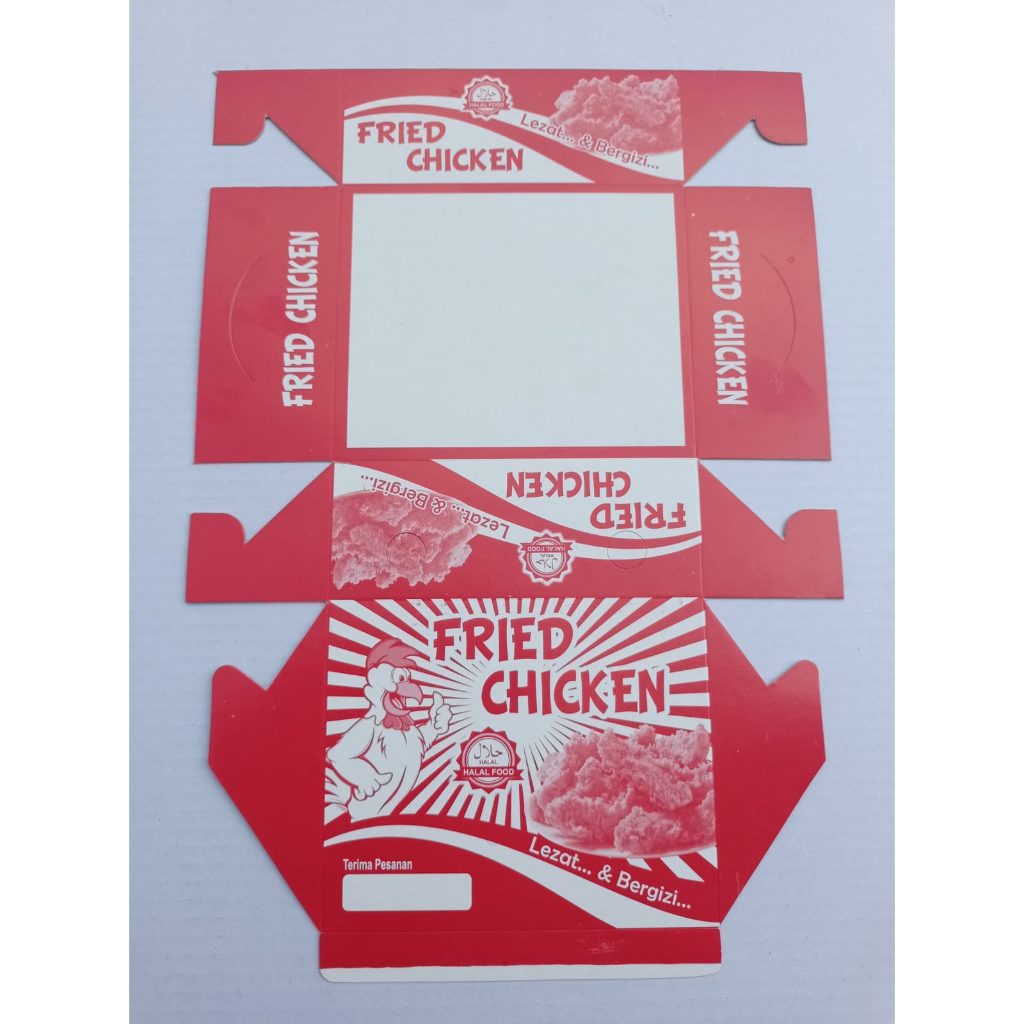 Jual Rice Box KFC 13x16x6 Dus Nasi Kotak KFC Fried Chicken