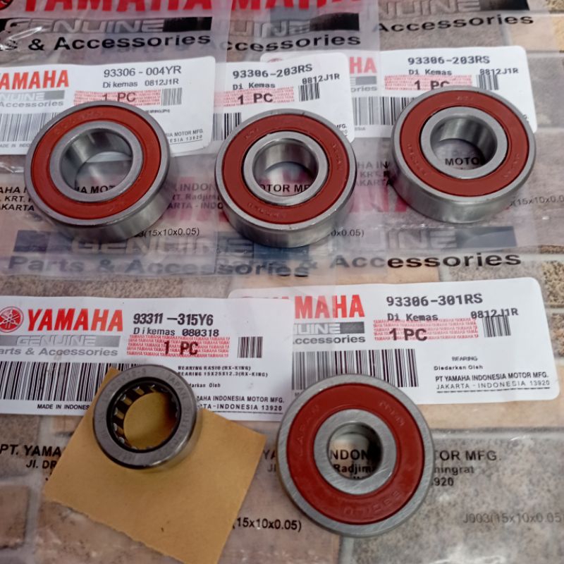 Jual bearing laher rasio set 5pcs komplit yamaha mio sporty smile soul ...