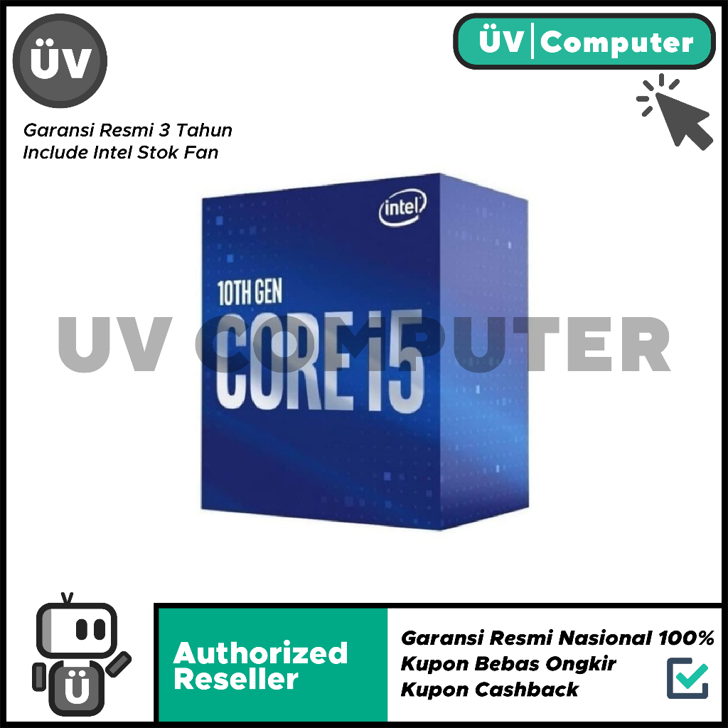 Jual Processor CPU Intel Core I5-10400 BOX LGA1200 Comet Lake Garansi ...