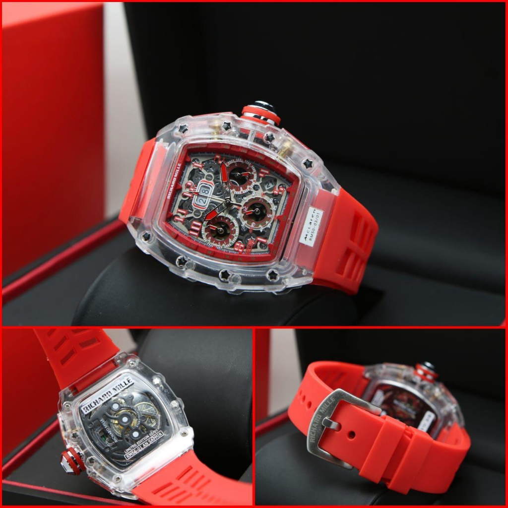 Jual Jam Tangan Pria Rm Chrono Off Sk1318 Shopee Indonesia