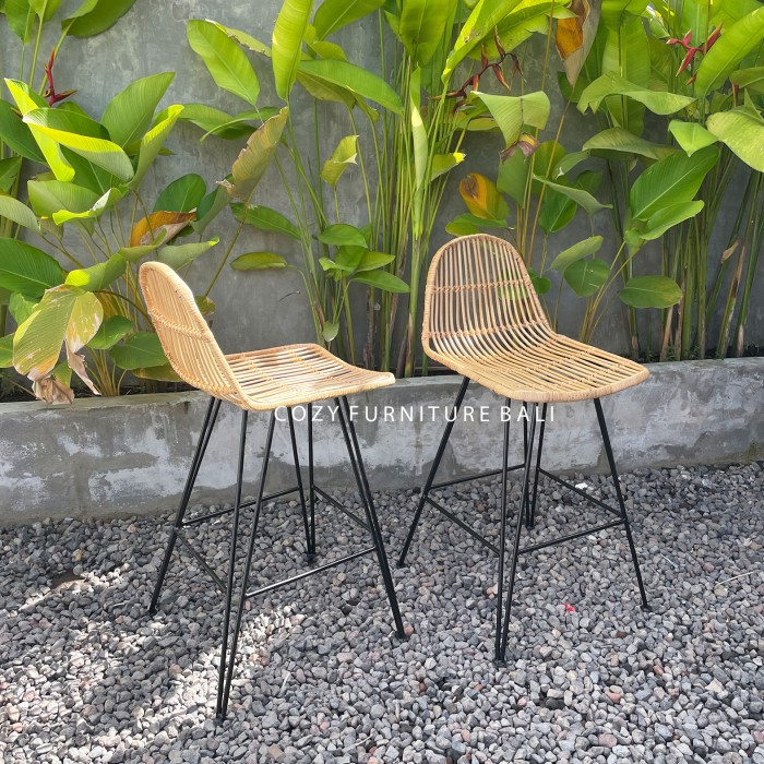 Jual KURSI ROTAN MAKAN CAFE BAR - RATTAN DINING BAR CHAIR - INDOOR ...